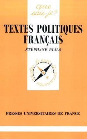 Textes politiques français , 1789-1958