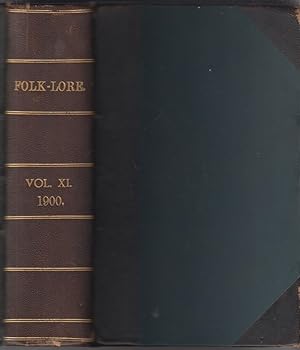 Bild des Verkufers fr Folk-Lore. A quarterly review of myth, tradition, institution & custom. 1900 zum Verkauf von Allguer Online Antiquariat