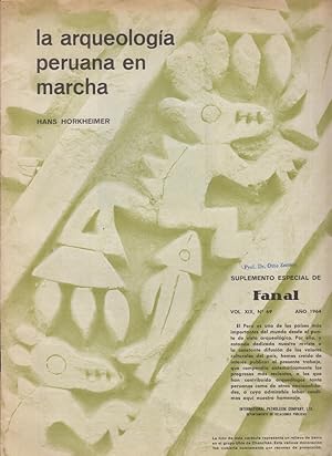 Bild des Verkufers fr la arqueologa peruana en marcha. Vol. XIX, No. 69. Ano 1964. zum Verkauf von Allguer Online Antiquariat