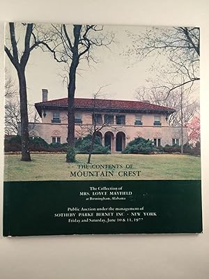The Contents of Mountain Crest The Collection of Mrs. Loyce Mayfield Sale 4005