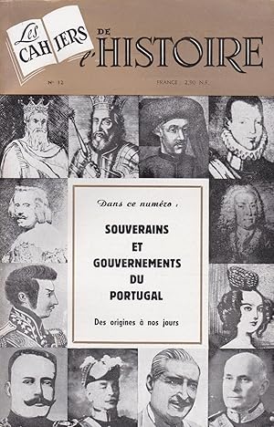 Seller image for Souverains et gouvernements du Portugal des origines  nos jours - Les cahiers de l'histoire n 12 for sale by Pare Yannick