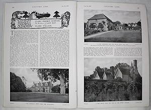 Original Issue of Country Life Magazine Dated August 7th 1926 with a Main Feature on Clare Priory...