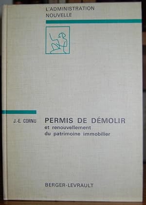 Seller image for PERMIS DE DEMOLIR et renouvellement du patrimoine immobilier for sale by Fbula Libros (Librera Jimnez-Bravo)