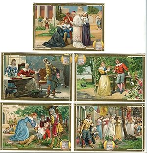 Liebig Sammelbilder - Der Trompeter von Säkkingen - Serien-Nr. 260 / 401 - 1893, lith. - 5 Bilder