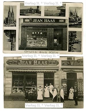 3 Ansichtskarten - Jean Haas - Feine Fleisch und Wurstwaren - Venloer Strasse 302, Köln (Ehrenfel...