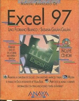 MANUAL AVANZADO DE EXCEL 97 + CD ROM.