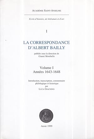 La correspondance d'Albert Bailly de 1643 à 1648