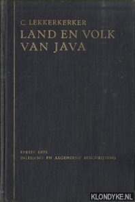 Image du vendeur pour Land en volk van Java. Eerste deel: inleiding en algemeene beschrijving mis en vente par Klondyke