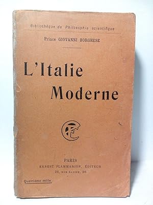 Seller image for L'Italie Moderne for sale by Librera Miguel Miranda