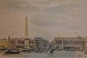 Bild des Verkufers fr Place de la Concorde, Paris. zum Verkauf von Wittenborn Art Books