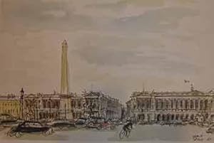 Bild des Verk�ufers f�r Place de la Concorde, Paris. zum Verkauf von Wittenborn Art Books