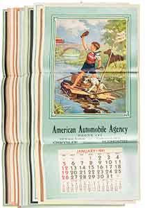  The Thrill of a Lifetime,  large advertising poster with calendar.