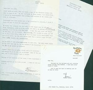 Bild des Verk�ufers f�r TLS Herman Schein to Thomas Parkinson, with photocopies of two TLS between Schein and Parkinson, 1970-71. zum Verkauf von Wittenborn Art Books