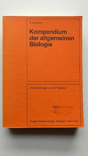 Bild des Verkufers fr Kompendium der Allgemeinen Biologie. zum Verkauf von KULTur-Antiquariat