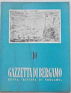 Gazzetta di Bergamo. Nuova "Rivista di Bergamo". Anno III - N. 10. Ottobre 1953.