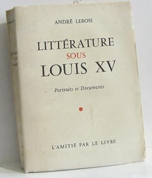 Bild des Verkufers fr Littrature sous louis XV zum Verkauf von crealivres