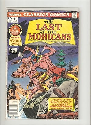 Marvel Classic Comics #13 The Last of the Mohicans