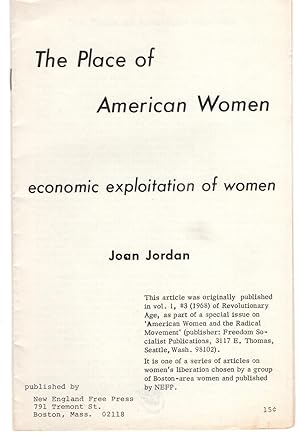 The Place of American Women: Economic Exploitation of Women
