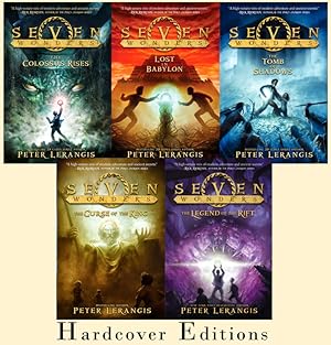 Seller image for SEVEN WONDERS Children's HARDCOVER Adventure Series by Peter Lerangis Books 1-5 for sale by Lakeside Books
