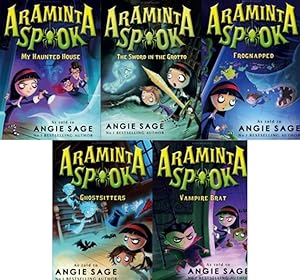 Image du vendeur pour ARAMINTA SPOOKIE Childrens Horror Series by Angie Sage PAPERBACK Set Books 1-5 mis en vente par Lakeside Books