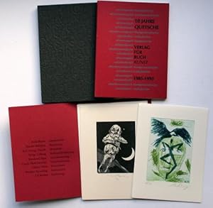 10 Jahre Quetsche. Verlag für Buch Kunst. 1985-1995. Eine Ausstellung vom 25. Juni - 23. Juli 199...