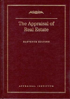 Imagen del vendedor de The Appraisal of Real Estate: Eleventh Edition a la venta por Goulds Book Arcade, Sydney