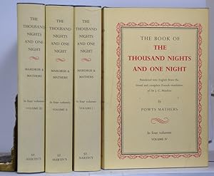 Imagen del vendedor de The Book of the Thousand Nights and One Night. Rendered into English from the Literal and Complete French Translation Dr. J.C. Madrus by Powys Mathers. (Complete in 4 Vols.) a la venta por J. Patrick McGahern Books Inc. (ABAC)