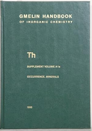 Gmelin Handbook of Inorganic and Organometallic Chemistry. (Handbuch der anorganischen Chemie). 8...