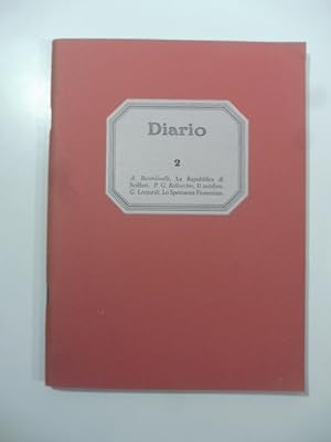 Diario. Rivista di Piergiorgio Bellocchio e Alfonso Berardinelli. Anno I, n. 2, dicembre 1985