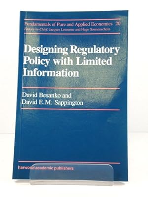 Bild des Verkufers fr Designing Regulatory Policy with Limited Information zum Verkauf von PsychoBabel & Skoob Books