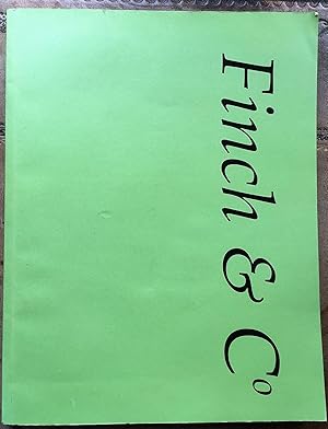 FINCH & CO Catalogue No.16 Spring 2010