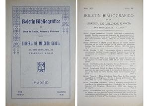 Bild des Verkufers fr Boletn Bibliogrfico de la Libreria de. N 48 zum Verkauf von Hesperia Libros