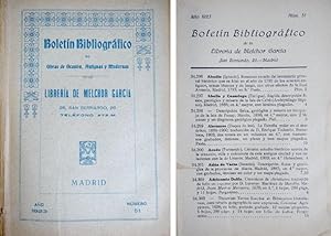 Imagen del vendedor de Boletn Bibliogrfico de la Libreria de. N 51 a la venta por Hesperia Libros