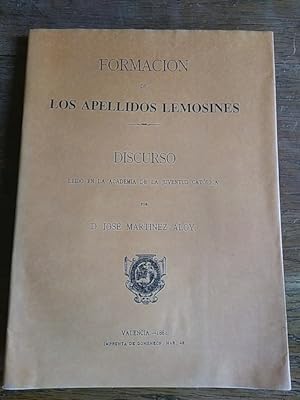 Seller image for LOS APELLIDOS LEMOSINES. Discurso ledo en la Academia de la juventud catlica (facsmil) for sale by Librera Pramo