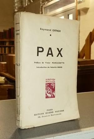 Imagen del vendedor de Pax a la venta por Le Beau Livre