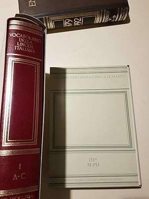 vocabolario della lingua italiana volume 1 a-c volume 2 d-lvolume 3 m-pd,