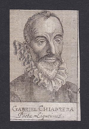 Seller image for Gabriel Chiabrera" / Gabriello Chiabrera / poet linguist for sale by Antiquariat Steffen Vlkel GmbH