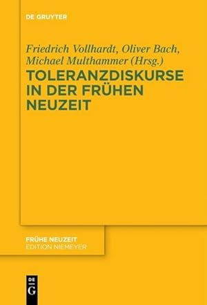 Bild des Verkufers fr Toleranzdiskurse in der Frhen Neuzeit zum Verkauf von AHA-BUCH GmbH