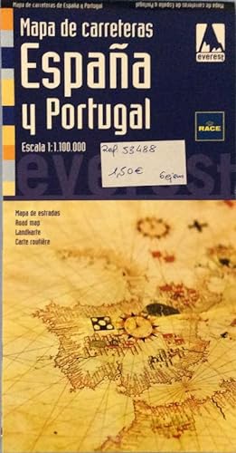 Mapa de carreteras. España y Portugal