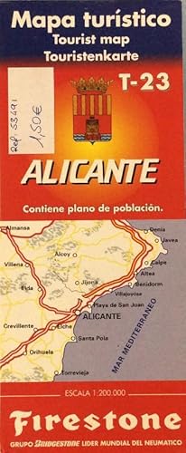 Imagen del vendedor de Mapa turstico de Alicante a la venta por LIBRERA SOLN