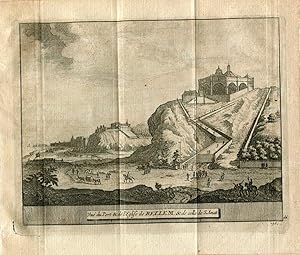 Portugal. Vue du Port &de l'Eglise de Bellem & de celle de S.Amat, grabado 1715 por Alvarez de Co...