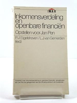 Imagen del vendedor de Inkomensverdeling En Openbare FINANCIEN: Opstellen Voor Jan Pen a la venta por PsychoBabel & Skoob Books