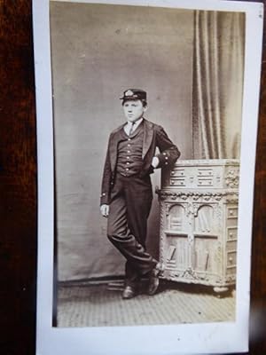 Carte De Visite Portrait of a Young RN Midshipman, Francis J Brooke, Circa 1865