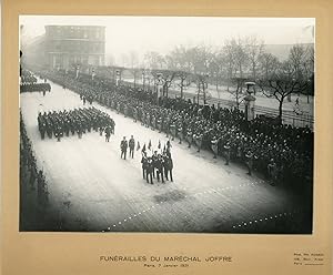 Paris, funérailles du maréchal Joffre, 7 janvier 1931