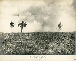 Belgique, Flandres, Armée Allemande, attaque au gaz sur le front