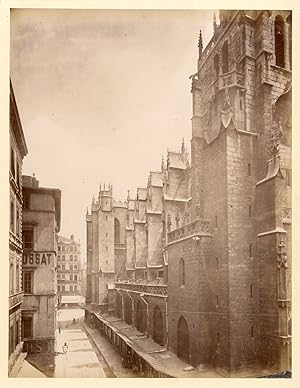 France, Lyon, l'église Saint-Nizier, vue de côté