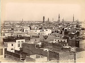 Bonfils, Egypte, Le Caire, Vue générale des principaux Minarets