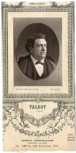 Lemercier, Paris, comédie Française, Denis-Stanislas Montalant dit Talbot (1824-1904)