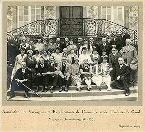 Les représentants de commerce de Gand en visite au Luxembourg, 1929