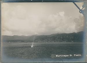 France, Martinique, Saint-pierre, vue sur les côtes